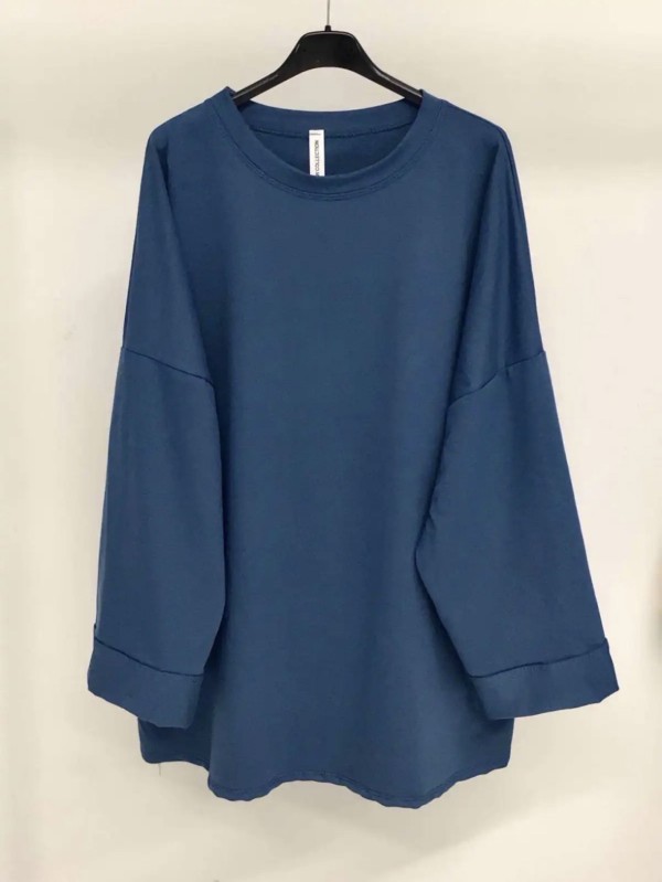 t-shirt manches longues bleu Canard