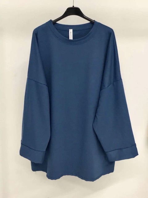 t-shirt manches longues bleu Canard