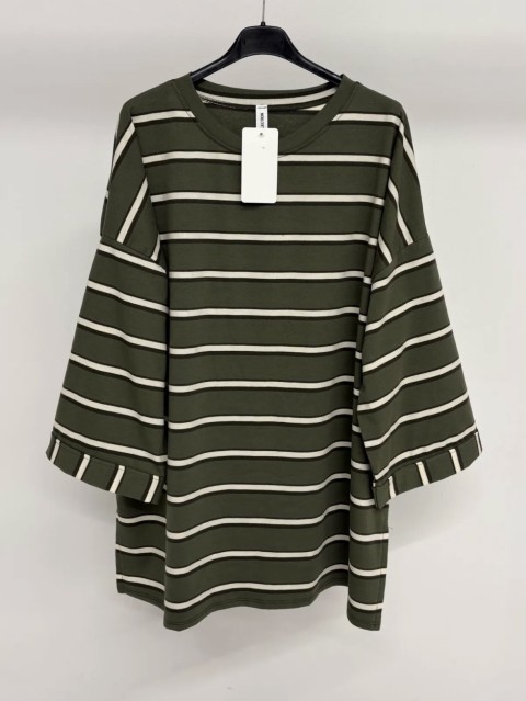 Camiseta a rayas de manga larga de algodón barata - Muslim Paradise