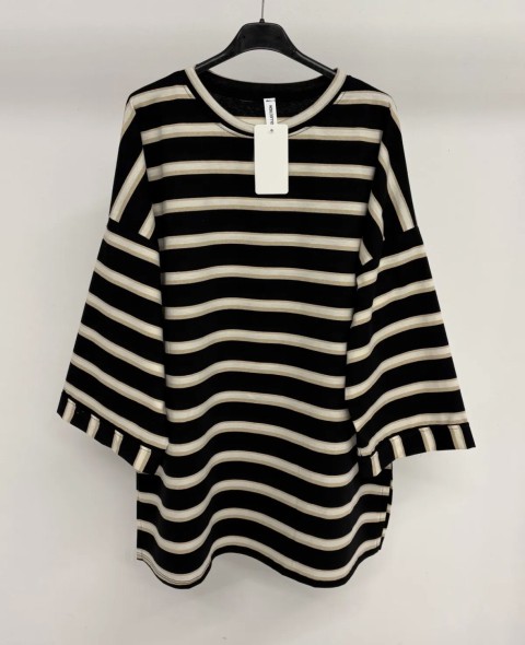 T-shirt coton à rayures Muslim Paradise