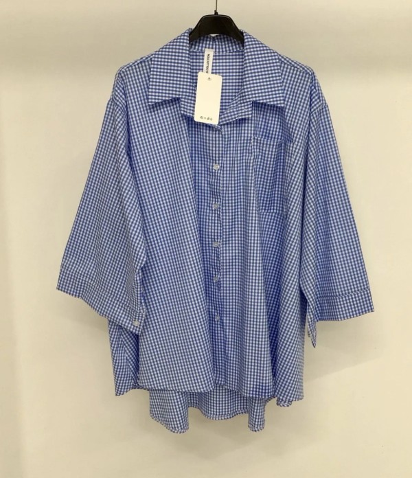 Chemise à Carreaux Oversize manches longue coton pas cher - Muslim Paradise