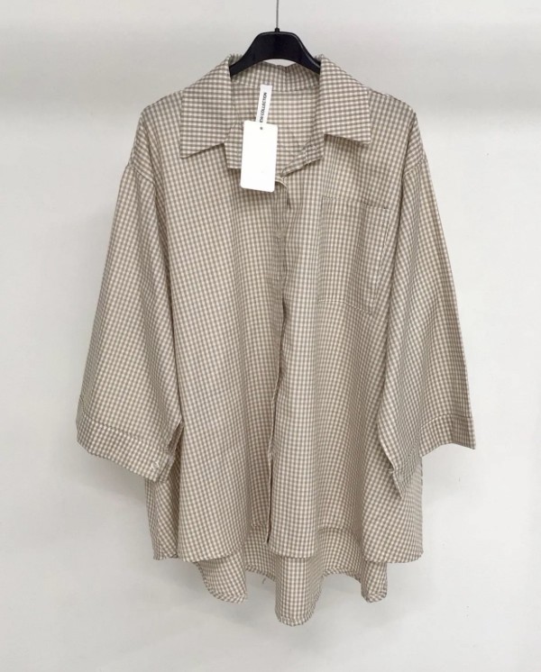 Chemise à Carreaux Oversize manches longue coton pas cher - Muslim Paradise