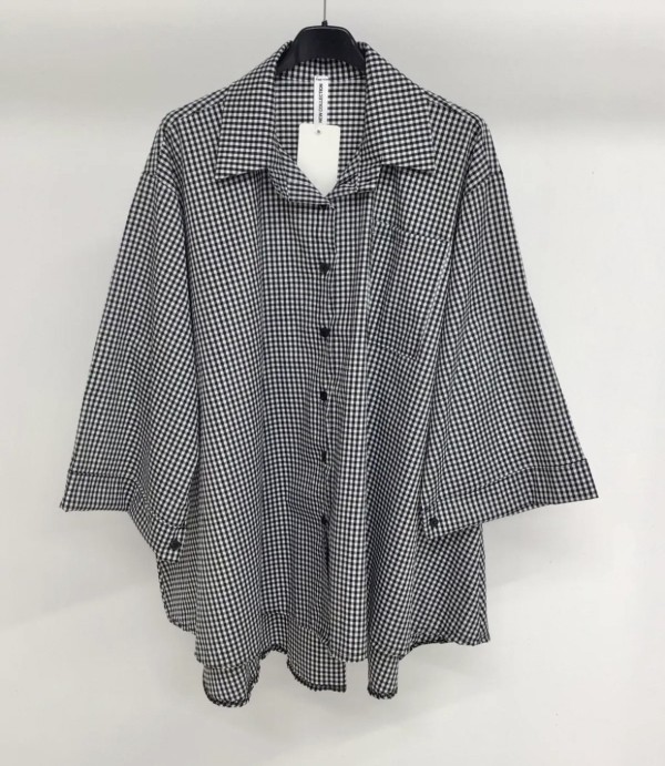 Camisa a cuadros de algodón de manga larga extragrande y barata - Muslim Paradise