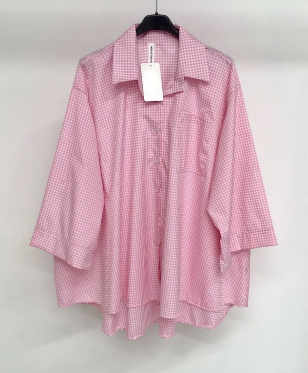 Camisa a cuadros de algodón de manga larga extragrande y barata - Muslim Paradise