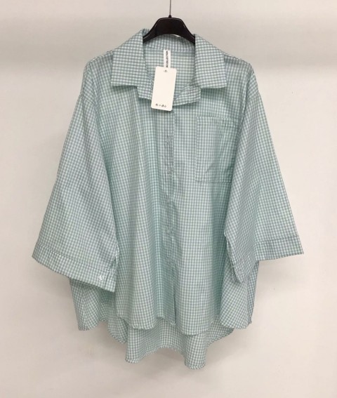 Camisa a cuadros de algodón de manga larga extragrande y barata - Muslim Paradise