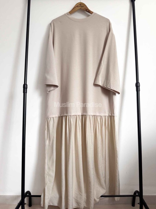 Robe coton beige