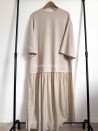 Vestido tipo camiseta informal de algodón con un moderno bajo con volantes - Muslim Paradise