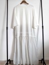 Vestido tipo camiseta informal de algodón con un moderno bajo con volantes - Muslim Paradise