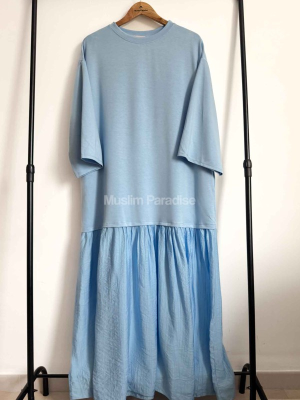Robe coton bleu