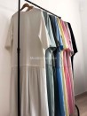 Vestido tipo camiseta informal de algodón con un moderno bajo con volantes - Muslim Paradise