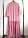 Vestido tipo camiseta informal de algodón con un moderno bajo con volantes - Muslim Paradise