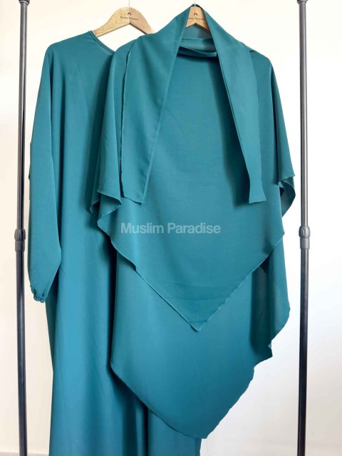 Ensemble Abaya Khimar  - Soie de Medine - Coloris variés - Muslim Paradise