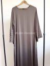 Abaya elegante y con textura - Abaya modesta para mujeres musulmanas