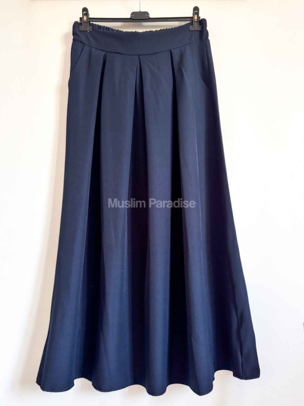 Jupe longue bleue fluide