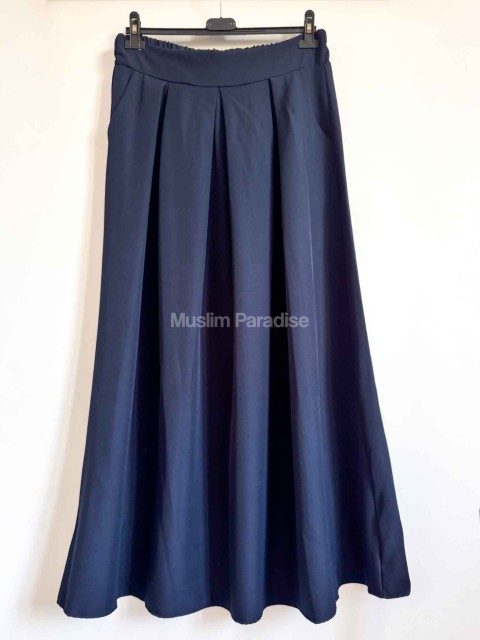 Jupe longue bleue fluide