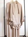Conjunto de oración con volantes para mujer - Abaya y Khimar - Muslim Paradise