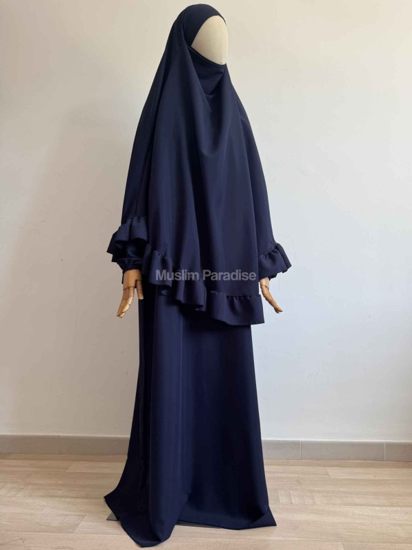Conjunto de oración con volantes para mujer - Abaya y Khimar - Muslim Paradise
