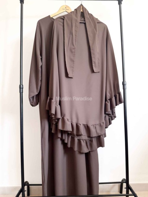 Ensemble de Prière Femme à Volants - abaya et khimar - Muslim Paradise