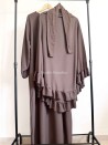 Conjunto de oración con volantes para mujer - Abaya y Khimar - Muslim Paradise