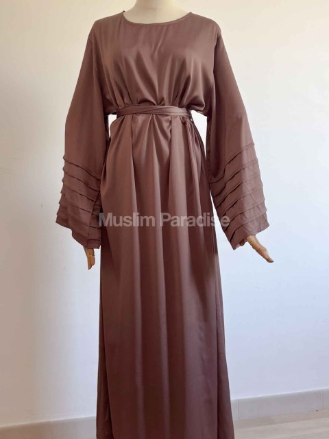 Abaya elegante y con textura - Abaya modesta para mujeres musulmanas