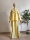 Conjunto de camisa extragrande y falda larga a cuadros para mujer - Muslim Paradise