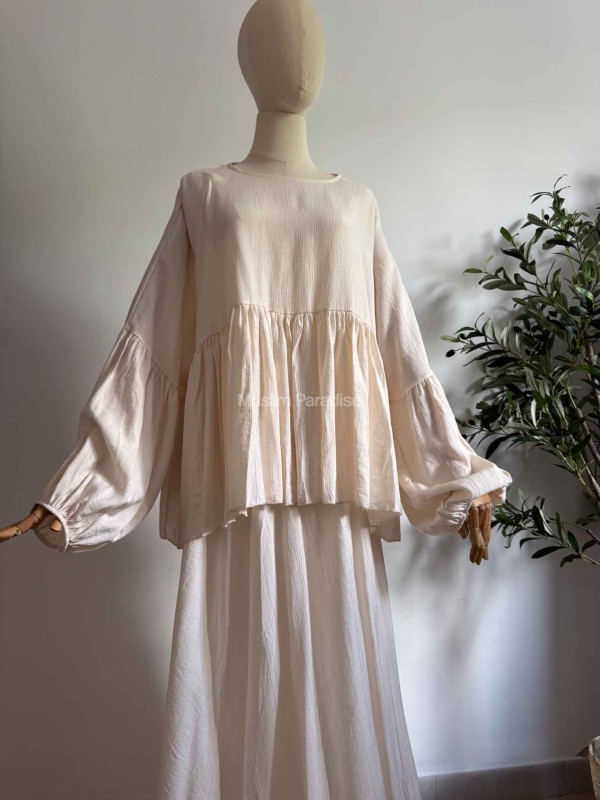 Conjunto modesto y fluido - Top + Falda - Muslim Paradise