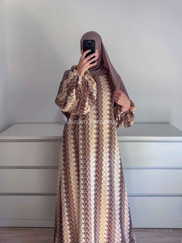 Robe Longue Dentelle Brodée Luxe - Robe Modeste Femme - Muslim Paradise