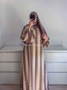 Vestido largo de encaje bordado de lujo - Vestido modesto para mujer - Muslim Paradise