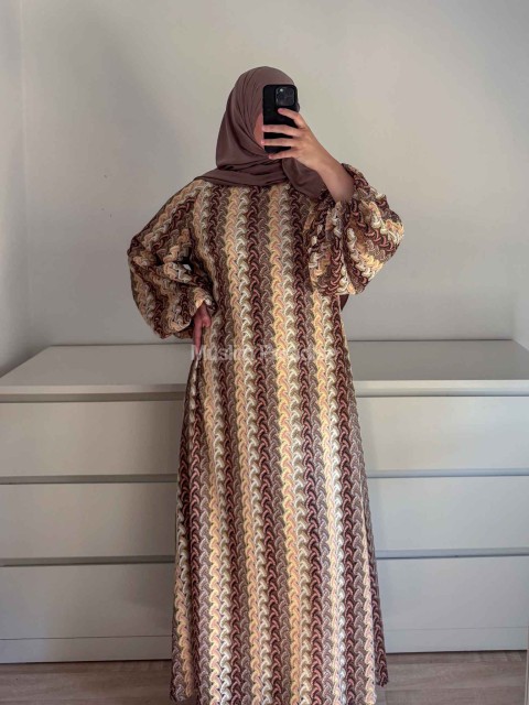 Robe Longue Dentelle Brodée Luxe - Robe Modeste Femme - Muslim Paradise