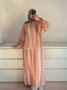 Vestido largo de encaje bordado de lujo - Vestido modesto para mujer - Muslim Paradise