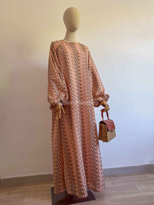 Robe Longue Dentelle Brodée Luxe - Robe Modeste Femme - Muslim Paradise