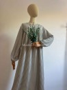 Abaya de manga abullonada a rayas - Abaya de verano - Muslim Paradise