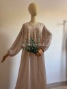 Abaya de manga abullonada a rayas - Abaya de verano - Muslim Paradise