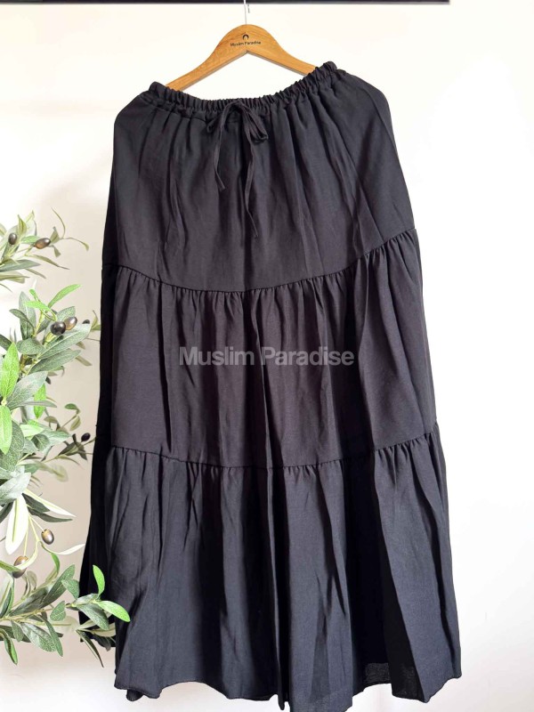 Falda larga fluida con volantes estilo Muslim Paradise