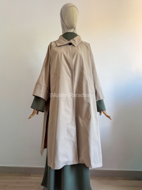 Trench cape femme ample à poches - Muslim Paradise - Vehement tendance Muslim