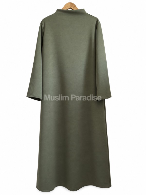 Abaya de viscosa con cuello alto - Muslim Paradise