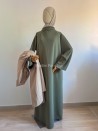 Abaya de viscosa con cuello alto - Muslim Paradise