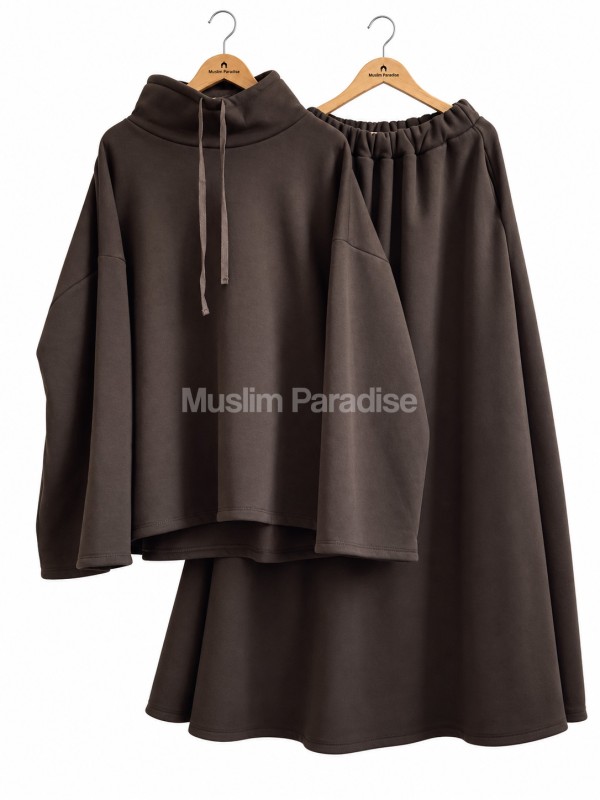 Conjunto falda y sudadera de punto - Muslim Paradise