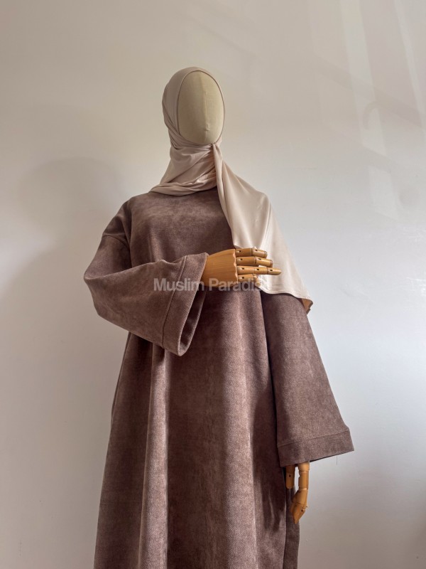 Abaya de terciopelo hecha en Francia - Muslim Paradise