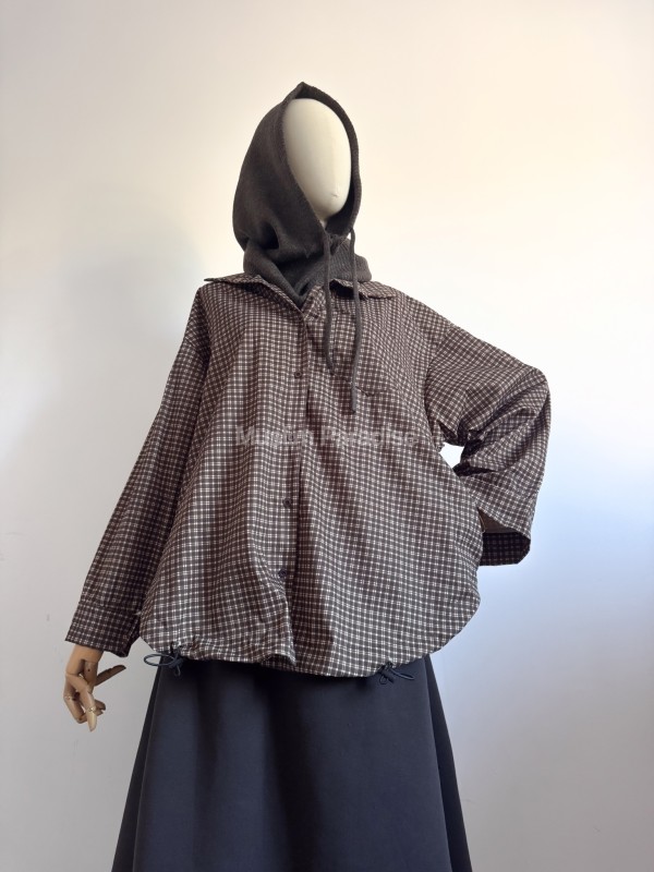 Sobrecamisa de mujer de cuadros - Muslim Paradise