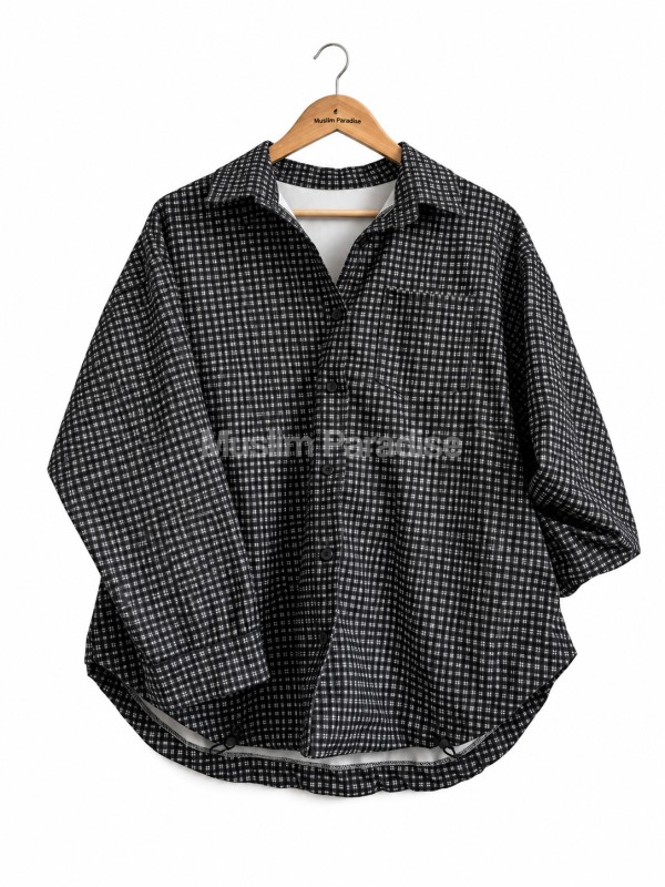 Chemise modeste femme à carreaux épaisse - Muslim Paradise