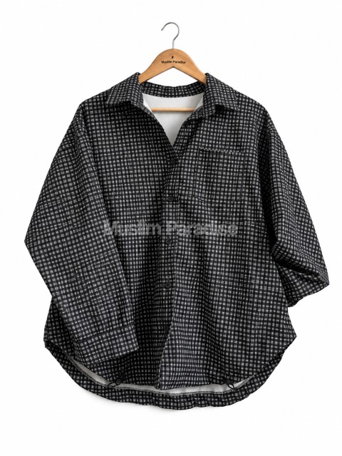 Chemise modeste femme à carreaux épaisse - Muslim Paradise