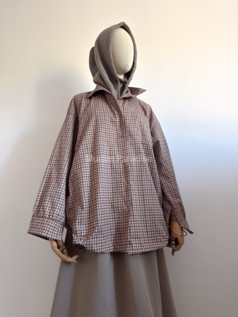 Chemise modeste femme à carreaux épaisse - Muslim Paradise