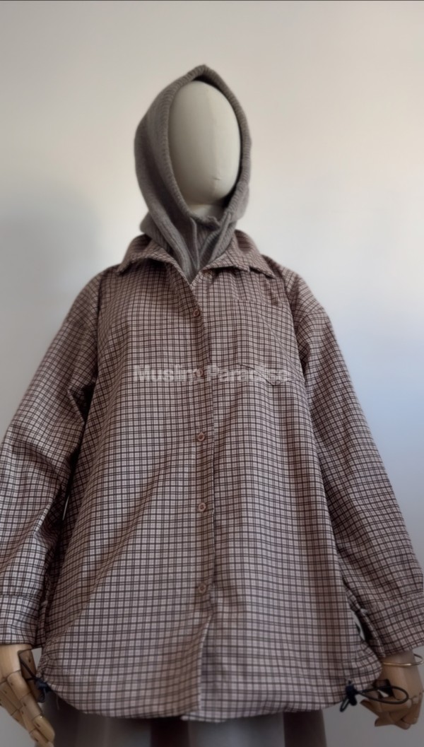 Chemise modeste femme à carreaux épaisse - Muslim Paradise