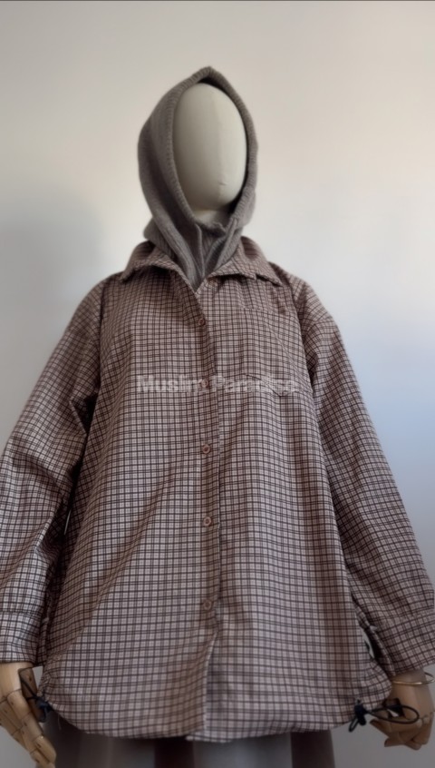 Chemise modeste femme à carreaux épaisse - Muslim Paradise