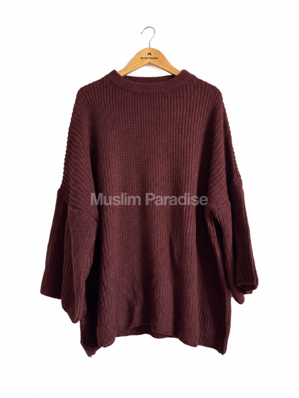 Pull oversize femme maille premium - Muslim Paradise - Pull femme musulmane