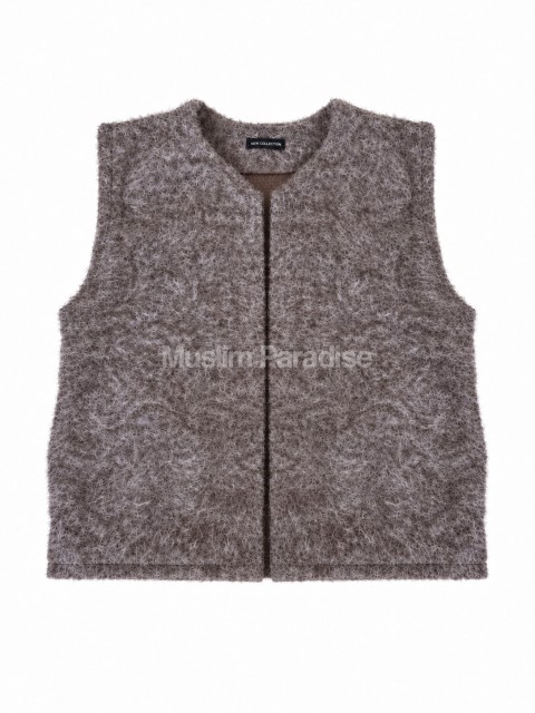 Gilet sans manches effet laine brossée - Muslim Paradise - Mode Modeste