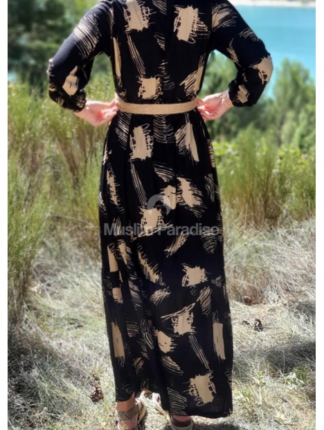 Vestido largo Lamya - negro - Muslim Paradise